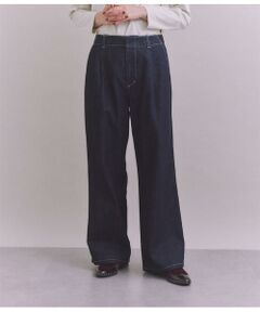 Organic Cotton Denim タックワイドパンツ