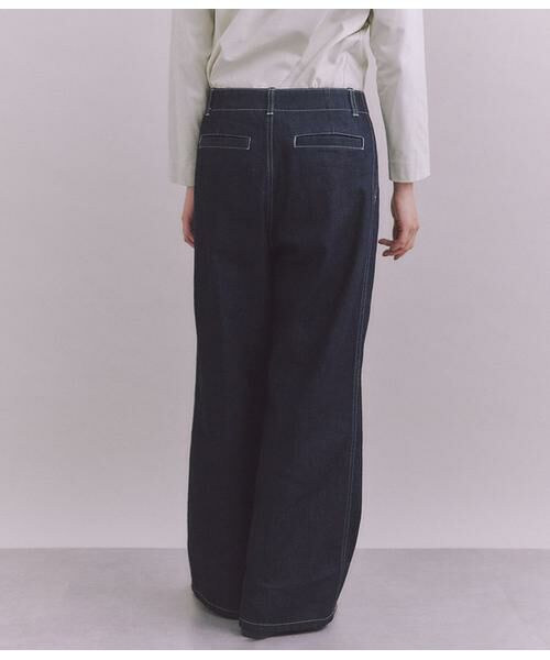 SIPULI / シプリ デニムパンツ | Organic Cotton Denim タックワイドパンツ | 詳細3