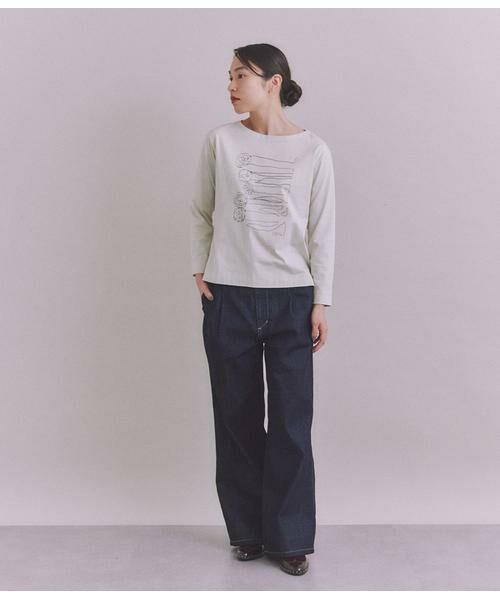 SIPULI / シプリ デニムパンツ | Organic Cotton Denim タックワイドパンツ | 詳細7