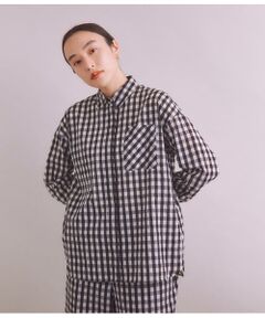 ［ACAR］Gingham Sucker チェックシャツ