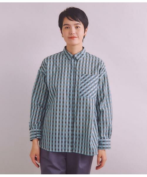 SIPULI / シプリ シャツ・ブラウス | ［ACAR］Gingham Sucker チェックシャツ | 詳細1