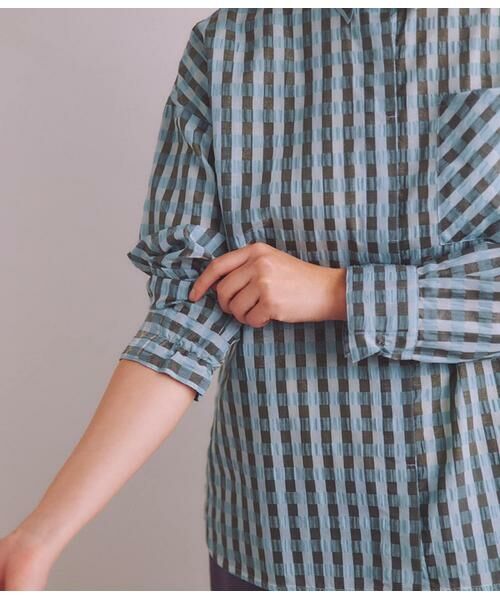 SIPULI / シプリ シャツ・ブラウス | ［ACAR］Gingham Sucker チェックシャツ | 詳細5