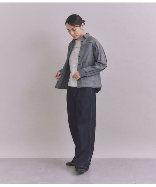 SIPULI / シプリ シャツ・ブラウス | Organic Cotton Soft Viyella ビッグポケットシャツ | 詳細11