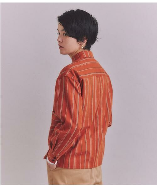 SIPULI / シプリ シャツ・ブラウス | Organic Cotton Stripe ビッグポケットシャツ | 詳細3