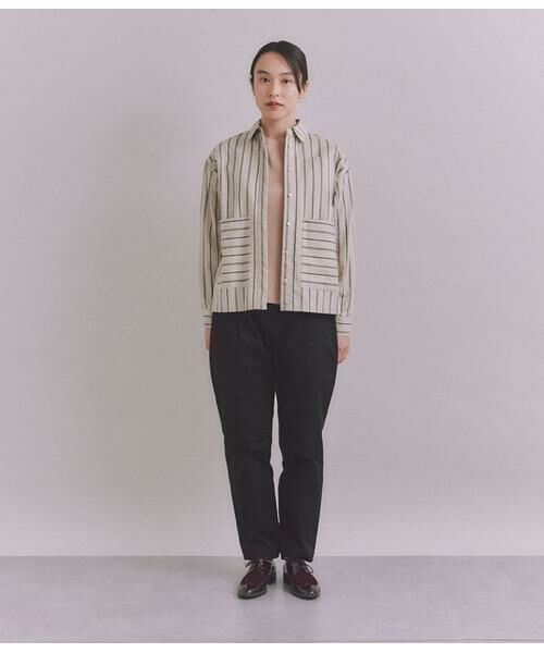 SIPULI / シプリ シャツ・ブラウス | Organic Cotton Stripe ビッグポケットシャツ | 詳細8