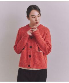 Colorful Melange Knit パラシュート釦配色カーディガン