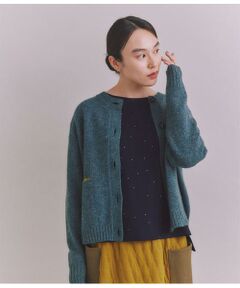 Colorful Melange Knit パラシュート釦配色カーディガン