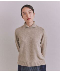 Colorful Melange Knit 襟付プルオーバー