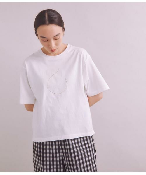 SIPULI / シプリ Tシャツ | Organic Cotton プリント刺繍Tシャツ | 詳細11