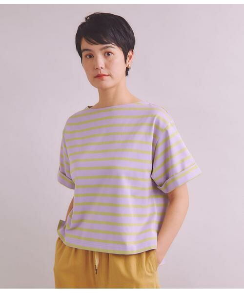 SIPULI / シプリ Tシャツ | [ULTIMA] Cotton Border Tシャツ | 詳細1