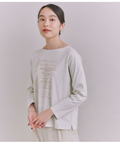 SIPULI / シプリ カットソー | Luster Soft Jersey SIPULI flower Tシャツ | 詳細1