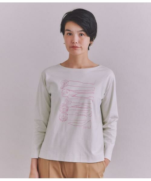 SIPULI / シプリ カットソー | Luster Soft Jersey SIPULI flower Tシャツ | 詳細13