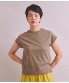 ［Elama］Organic Cotton Cross Jersey フレンチスリーブプルオーバー