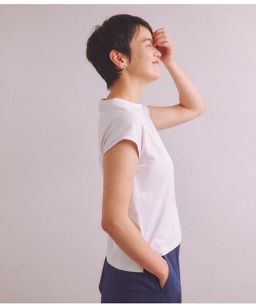 SIPULI / シプリ Tシャツ | ［Elama］Organic Cotton Cross Jersey フレンチスリーブプルオーバー | 詳細10