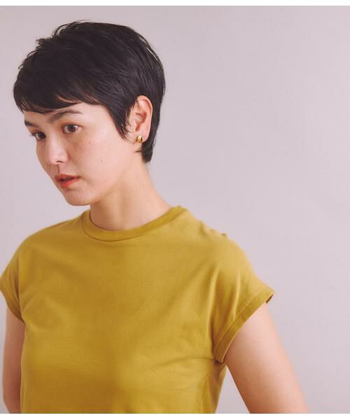 SIPULI / シプリ Tシャツ | ［Elama］Organic Cotton Cross Jersey フレンチスリーブプルオーバー | 詳細3