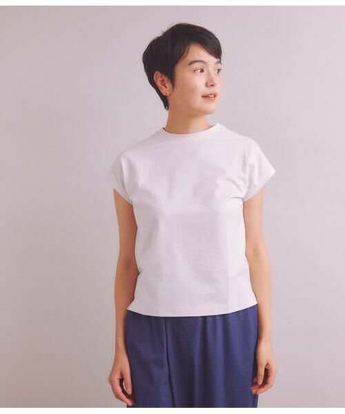 SIPULI / シプリ Tシャツ | ［Elama］Organic Cotton Cross Jersey フレンチスリーブプルオーバー | 詳細9