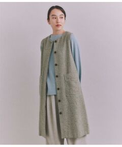 Mixcolor Tweed ロングジレワンピース