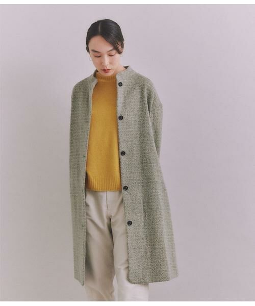 SIPULI / シプリ その他アウター | Mixcolor Tweed スタンドカラーロングコート | 詳細12