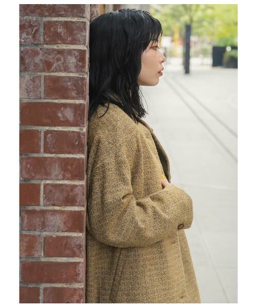 SIPULI / シプリ その他アウター | Mixcolor Tweed スタンドカラーロングコート | 詳細18