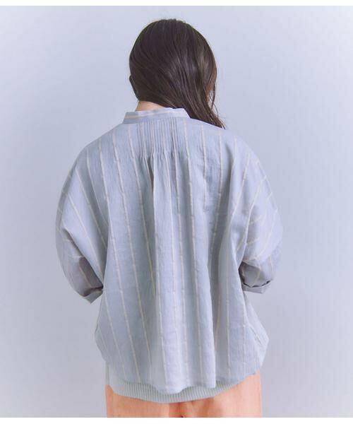 SIPULI / シプリ シャツ・ブラウス | [ACAR]Big Stripe ピンタックギャザーブラウス | 詳細2