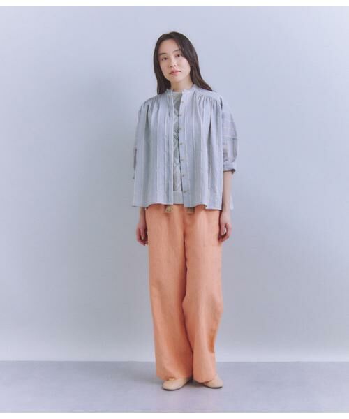 SIPULI / シプリ シャツ・ブラウス | [ACAR]Big Stripe ピンタックギャザーブラウス | 詳細6