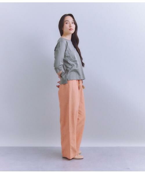 Mercerization Jersey チェーン刺繍Tシャツ （カットソー