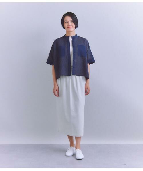 SIMAO出品 セール】 Sheer Jacquard レース切替ブラウス （シャツ