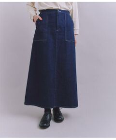SIPULI / シプリ ロング・マキシ丈スカート | Organic Cotton Denim ベイカースカート