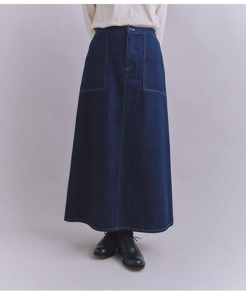 SIPULI / シプリ ロング・マキシ丈スカート | Organic Cotton Denim ベイカースカート | 詳細1