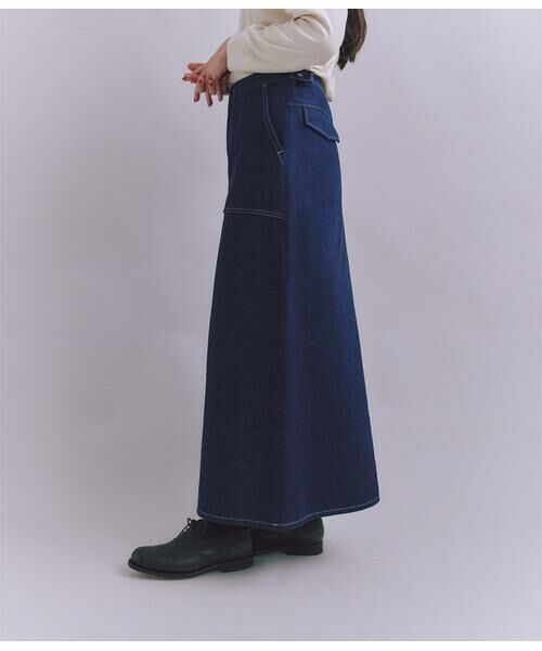 SIPULI / シプリ ロング・マキシ丈スカート | Organic Cotton Denim ベイカースカート | 詳細2