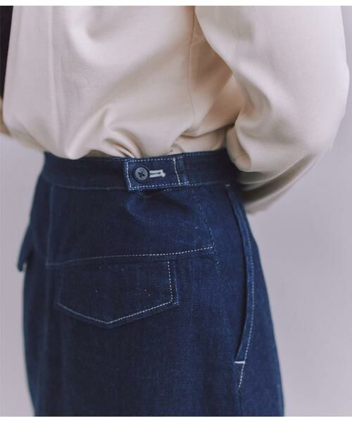 SIPULI / シプリ ロング・マキシ丈スカート | Organic Cotton Denim ベイカースカート | 詳細7