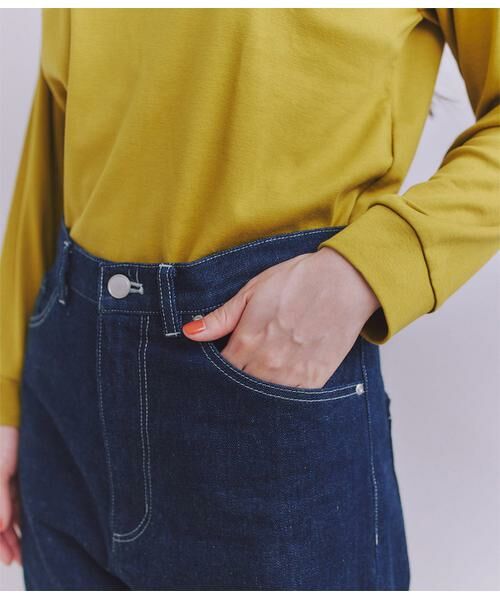 SIPULI / シプリ デニムパンツ | Organic Cotton Denim ジャストウエストパンツ | 詳細4