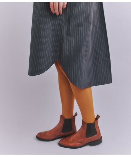 SIPULI / シプリ ミニ丈・ひざ丈ワンピース | Cotton Linen Pin Stripe ポケットロングシャツドレス | 詳細8