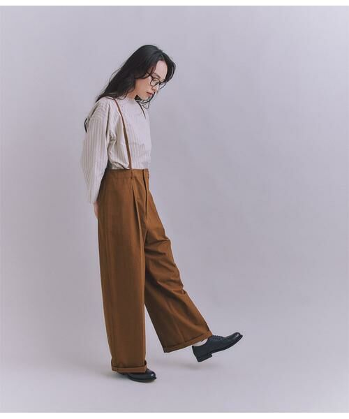 SIPULI / シプリ シャツ・ブラウス | Cotton Linen Double Stripe ガゼット付ブラウス | 詳細10