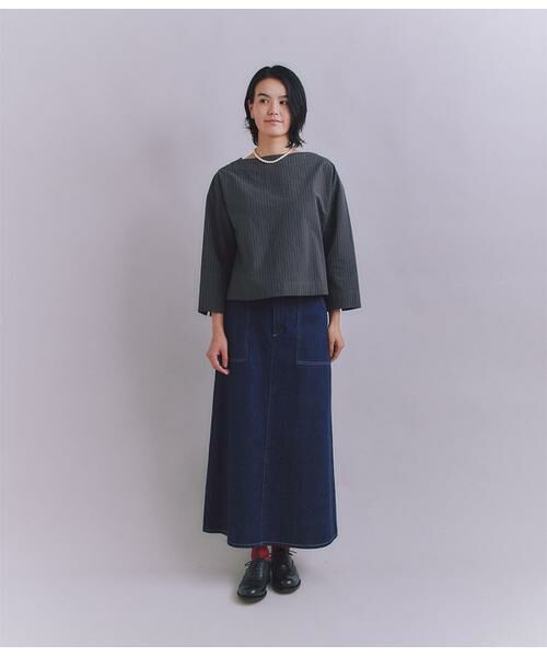 SIPULI / シプリ シャツ・ブラウス | Cotton Linen Pin Stripe ガゼット付ブラウス | 詳細7