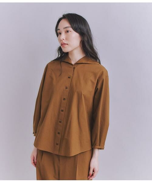 SIPULI / シプリ シャツ・ブラウス | High Density Twill セーラーピンタックブラウス | 詳細1