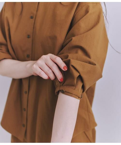 SIPULI / シプリ シャツ・ブラウス | High Density Twill セーラーピンタックブラウス | 詳細4