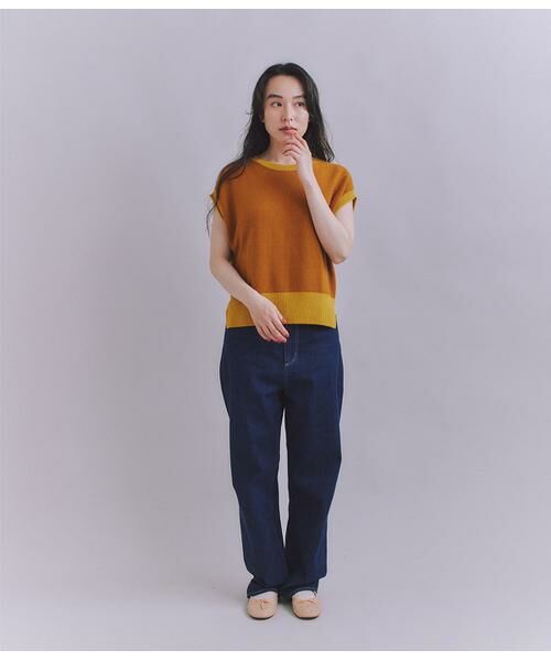 SIPULI / シプリ ベスト | Organic Cotton Wool 配色2wayニットベスト | 詳細5