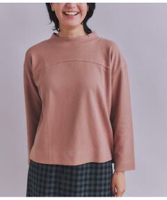 SIPULI / シプリ カットソー | Crepe Double Face Knit 切替えボトルネックプルオーバー