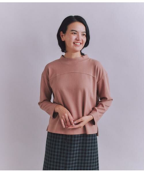 SIPULI / シプリ カットソー | Crepe Double Face Knit 切替えボトルネックプルオーバー | 詳細15