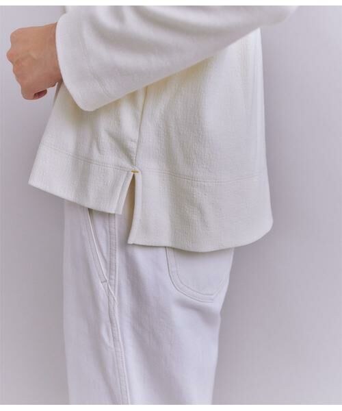 SIPULI / シプリ カットソー | Crepe Double Face Knit 切替えボトルネックプルオーバー | 詳細5