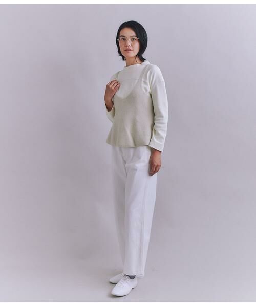 SIPULI / シプリ カットソー | Crepe Double Face Knit 切替えボトルネックプルオーバー | 詳細8