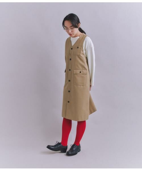 SIPULI / シプリ カットソー | Crepe Double Face Knit 切替えボトルネックプルオーバー | 詳細9