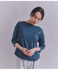 SIPULI / シプリ カットソー | ［LOTUS］Urtla High Gauge Rib 6分袖 ボートネックプルオーバー