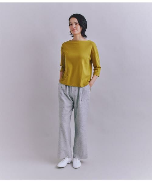 SIPULI / シプリ カットソー | ［LOTUS］Urtla High Gauge Rib 6分袖 ボートネックプルオーバー | 詳細13