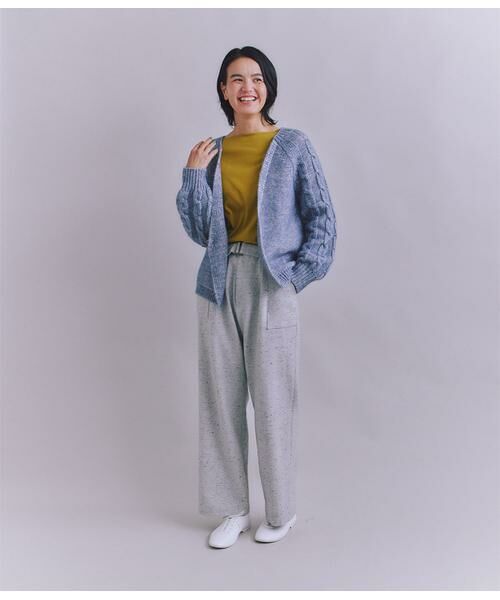 SIPULI / シプリ カットソー | ［LOTUS］Urtla High Gauge Rib 6分袖 ボートネックプルオーバー | 詳細15