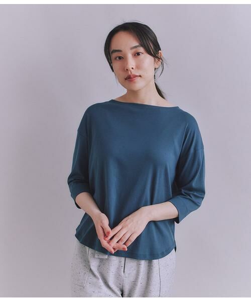 SIPULI / シプリ カットソー | ［LOTUS］Urtla High Gauge Rib 6分袖 ボートネックプルオーバー | 詳細18