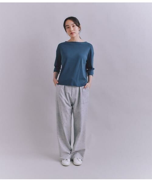 SIPULI / シプリ カットソー | ［LOTUS］Urtla High Gauge Rib 6分袖 ボートネックプルオーバー | 詳細19