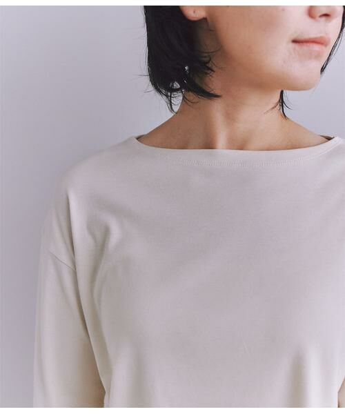 SIPULI / シプリ カットソー | ［LOTUS］Urtla High Gauge Rib 6分袖 ボートネックプルオーバー | 詳細4