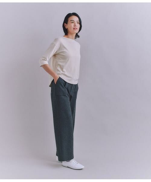 SIPULI / シプリ カットソー | ［LOTUS］Urtla High Gauge Rib 6分袖 ボートネックプルオーバー | 詳細8